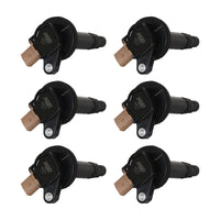 Coil,BLACK, Ford Eco-Boost 3.5L V6, 6-Pk - MSD Ignition Coil - Ford EcoBoost - 3.5L V6 - 3-Pin Connector - Black - 6-Pack