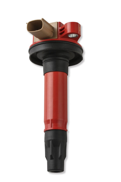 Bobine d'allumage MSD, rouge, pour Ford EcoBoost V6 3,5 L, lot de 6 - Connecteur 3 broches - Connecteur rouge - Connecteur 3 broches
