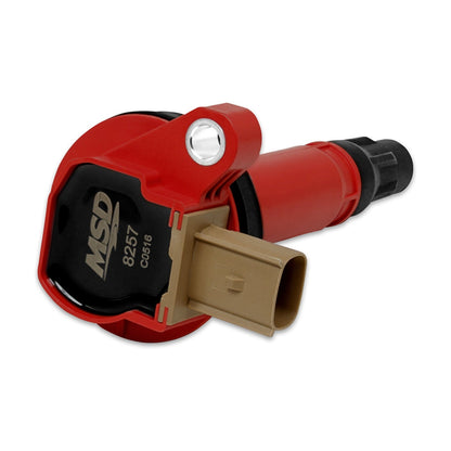 MSD Ignition Coil - Ford EcoBoost - 3.5L V6 - 3-Pin Connector - Red - Photo - Primary Front