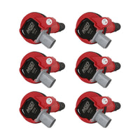 COIL,RED,FORD ECO-BOOST 3.5L V6, 6-P - MSD Ignition Coil - Ford EcoBoost - 3.5L V6 - 2-Pin Connector - Red