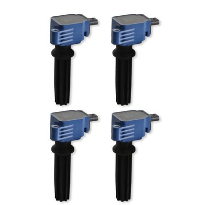 MSD Ignition Coil - Ford EcoBoost - 2.0L/2.3L L4 - Blue - 4-Pack - Photo - Primary Front