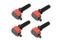 Coil,RED,Ford Eco-Boost 2.0L/2.3L,4-Pk - MSD Ignition Coil - Ford EcoBoost - 2.0L/2.3L L4 - Red - 4-Pack