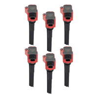 COILS, RED, FORD ECO-BOOST 2.7L V6, 6-PK - MSD Ignition Coil - Ford EcoBoost - 2.7L / 3.0L V6 - Red - 6-Pack