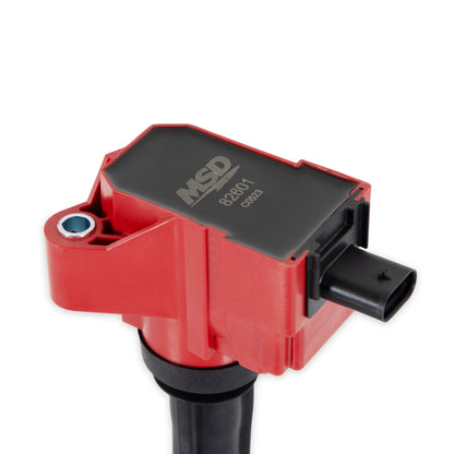 COILS, RED, FORD ECO-BOOST 2.7L V6, 6-PK - MSD Ignition Coil - Ford EcoBoost - 2.7L / 3.0L V6 - Red - 6-Pack