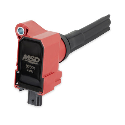 Bobine d'allumage MSD rouge pour Ford EcoBoost 2.7L V6 (unité).