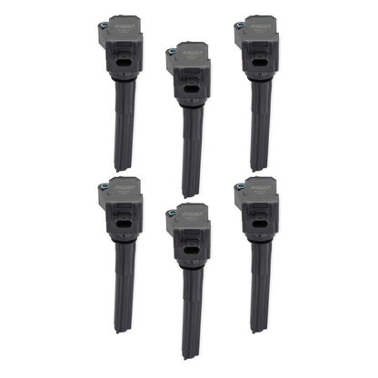 MSD Ignition Coil - Ford EcoBoost - 2.7L / 3.0L V6 - Black - 6-Pack - Photo - Primary Front