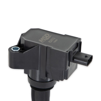 MSD Ignition Coil - Ford EcoBoost - 2.7L / 3.0L V6 - Black - 6-Pack - Photo - out of package Top