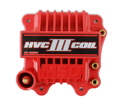 Bobine d'allumage HVC-III avec CS, rouge - Bobine d'allumage MSD - Série HVC-3 - Rouge