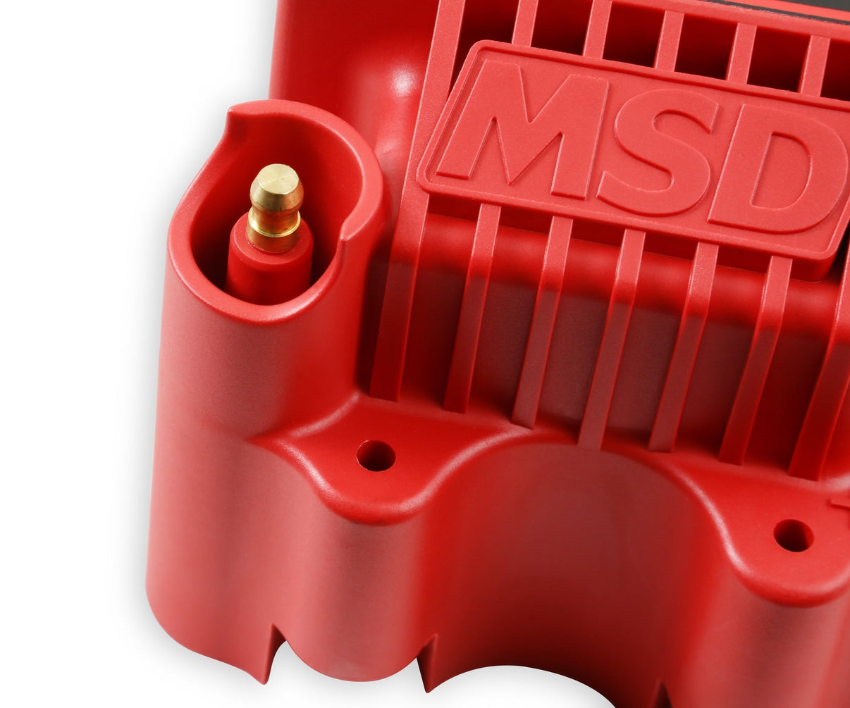 MSD Ignition Coil - HVC-3 Series - Red - Photo - out of package Front
