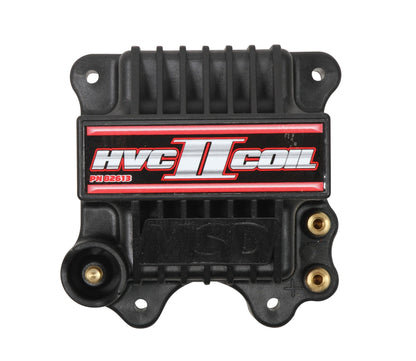 MSD Ignition Coil - HVC-2 Series - Black - Photo - out of package Front