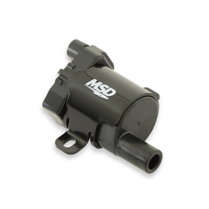 MSD Ignition Coil - Blaster Series - L-Series Truck Engine - Black - 8-Pack - Photo - out of package Right