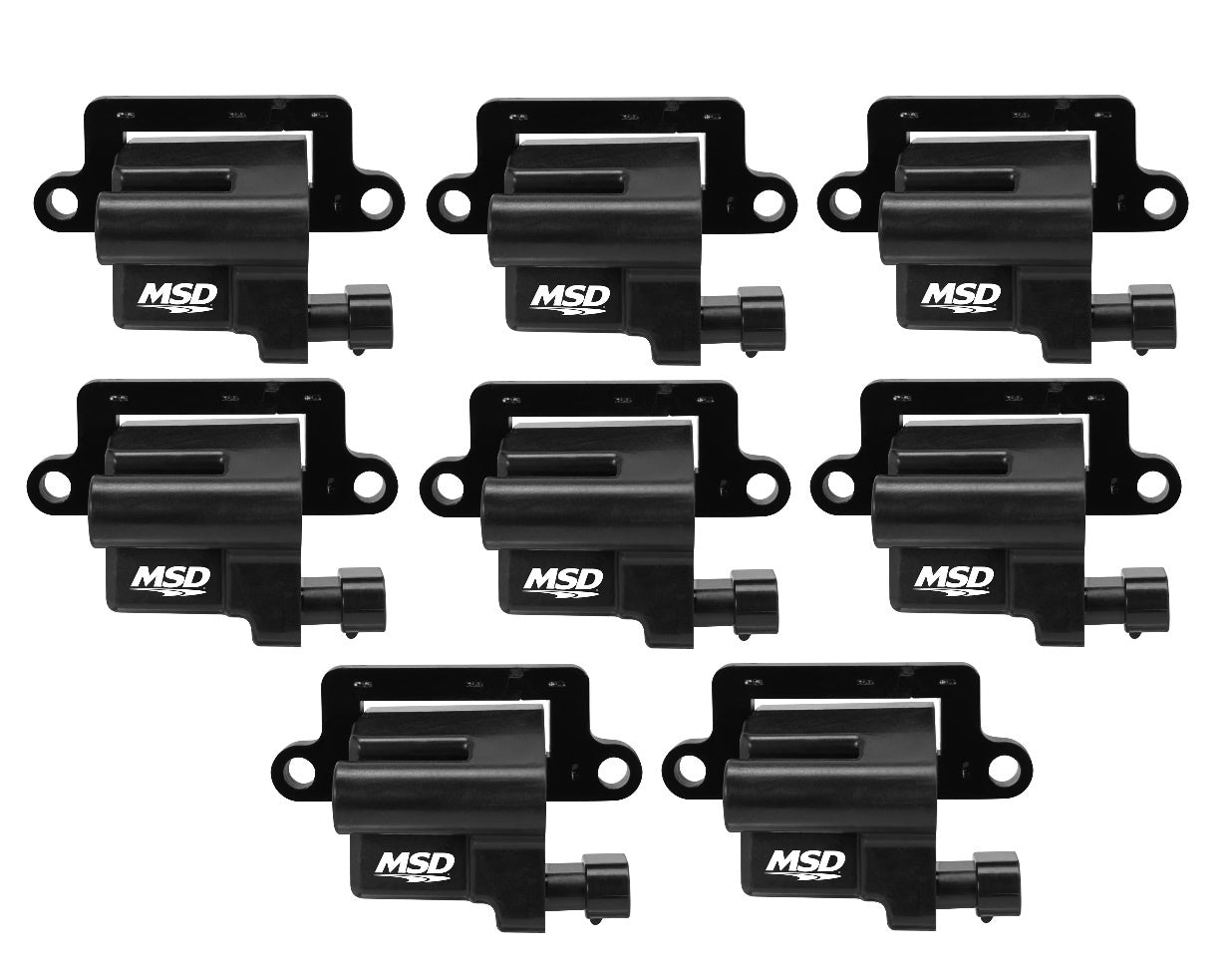 MSD Ignition Coil - Blaster Series - L-Series Truck Engine - Black - 8-Pack - Photo - Primary Kit