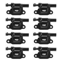 Coil,BLACK,GM,L-Series,Truck,99-09,8-Pk - MSD Ignition Coil - Blaster Series - LS2/LS3/LS4/LS7/LS9 Engines -Black - 8-Pack