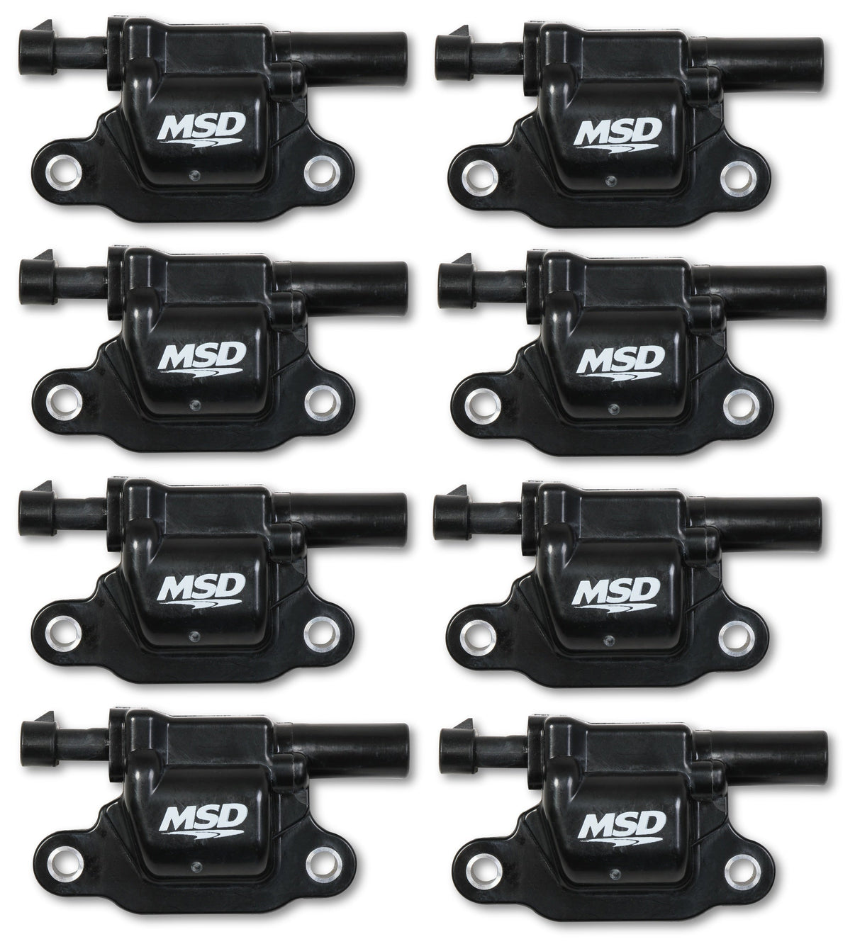 MSD Ignition Coil - Blaster Series - Gen V GDI Engine - Black - 8-Pack - Square - Photo - out of package Front