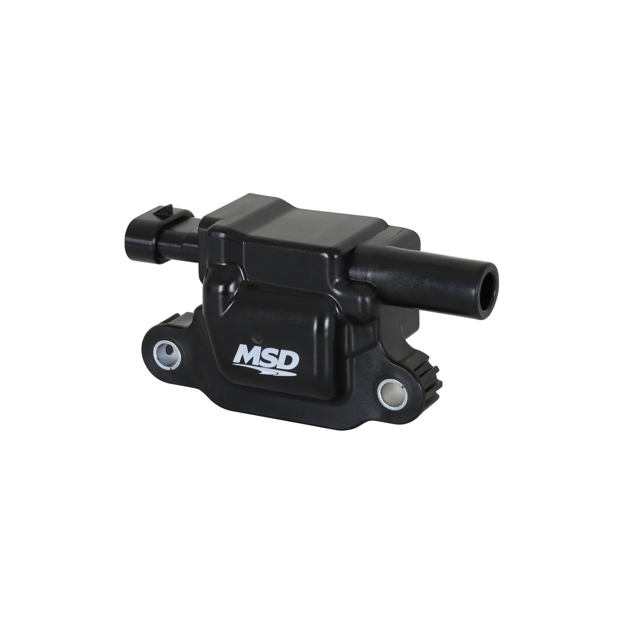 MSD Ignition Coil - Blaster Series - Gen V GDI Engine - Black - 8-Pack - Square - Photo - out of package Left