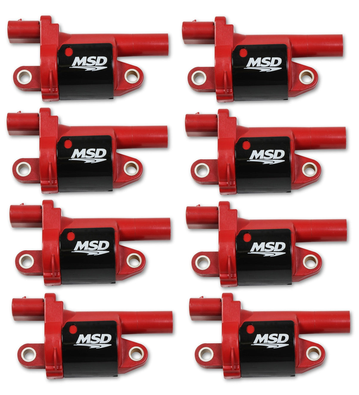 MSD Ignition Coil - Blaster Series - Gen V GDI Engine - Red - 8-Pack - Round - Photo - Primary Kit