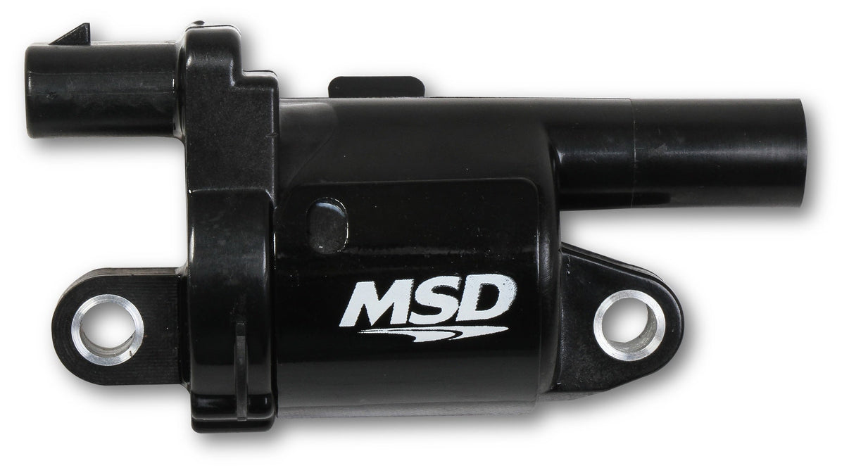 MSD Ignition Coil - Blaster Series - Gen V GDI Engine - Black - 8-Pack- Round - Photo - Primary Right
