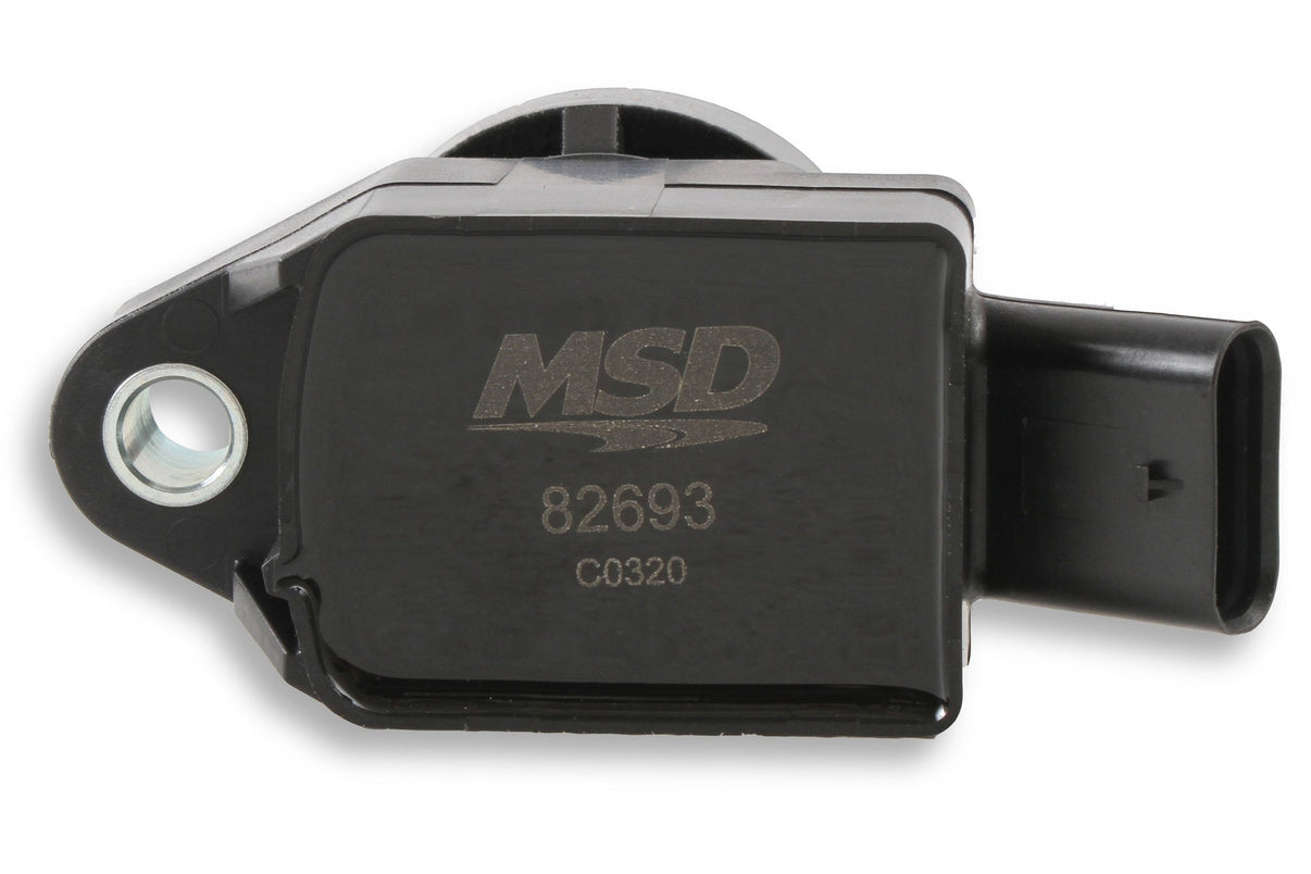 MSD Ignition Coil - Blaster Series - Hyundai/KIA 1.6L Turbo - Black - 4-Pack - Photo - out of package Angle