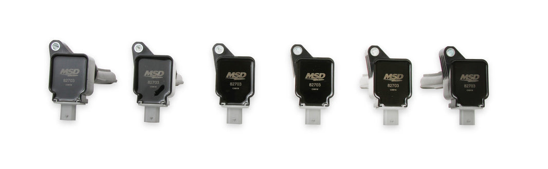 Bobines d'allumage MSD noires pour Ford EcoBoost 3.5L V6 (à partir de 2017) - Lot de 6