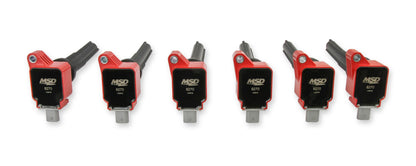 MSD Ignition Coil - Ford EcoBoost - 3.5L V6 - Red - 6-Pack - Photo - Primary Front
