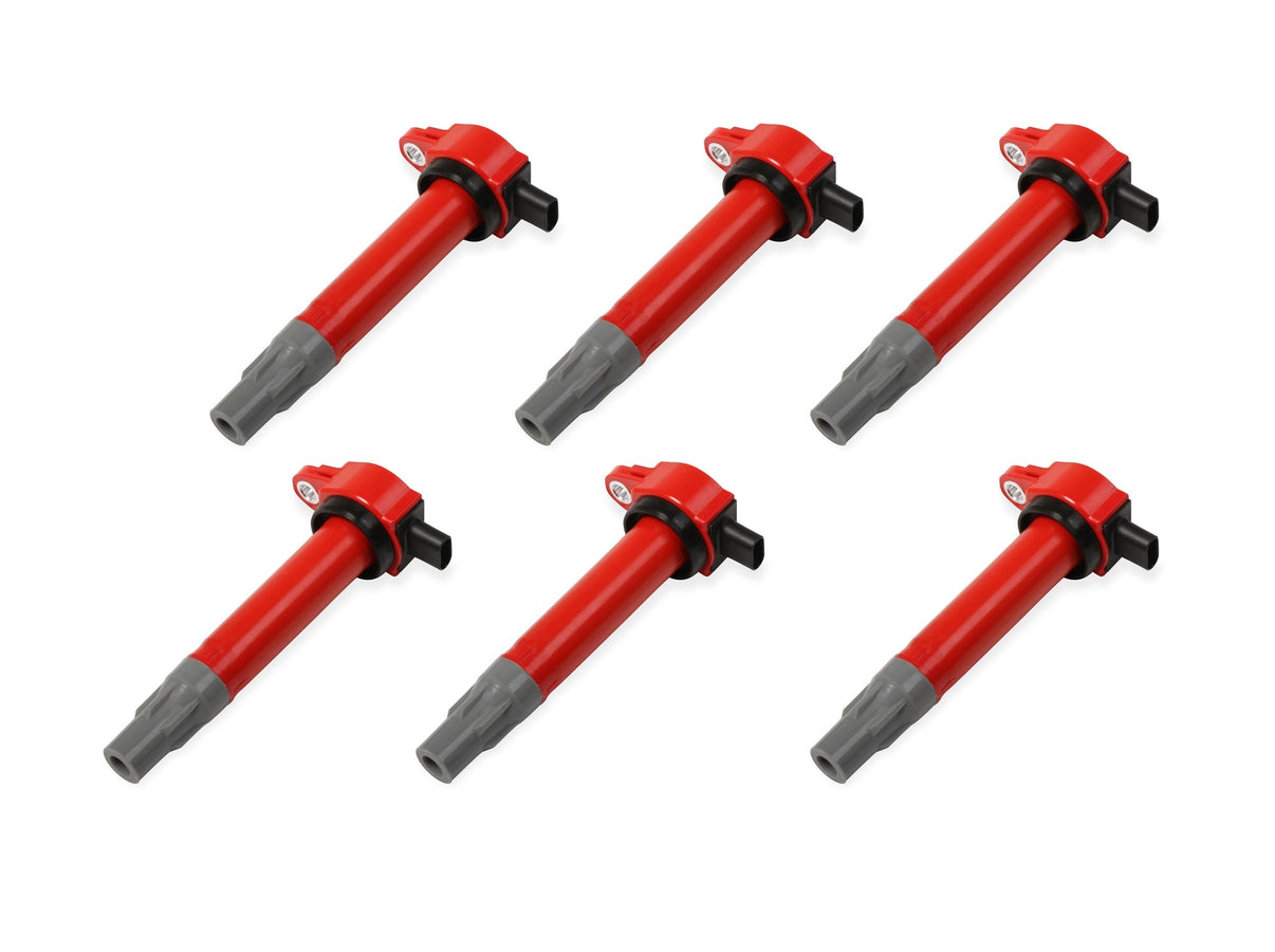 MSD Ignition Coil - Blaster - Chrysler V6 - Red - 6-Pack - Photo - Primary Front