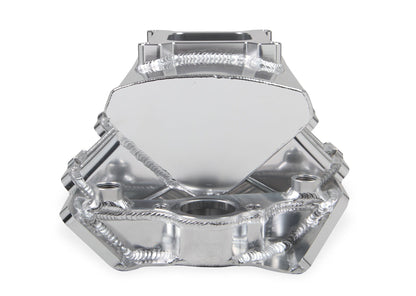 SNIPER FAB IM BBC 1x4150 SØLV MED LOGO - Sniper Plademetalfremstillet Indsugningsmanifold Big Block Chevy