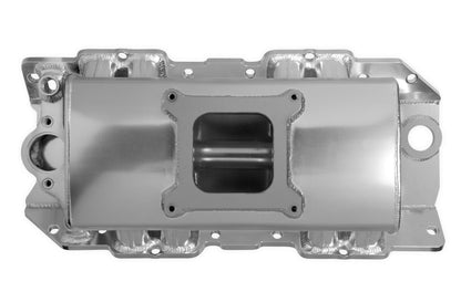 SNIPER FAB IM BBC 1x4150 SØLV MED LOGO - Sniper Plademetalfremstillet Indsugningsmanifold Big Block Chevy