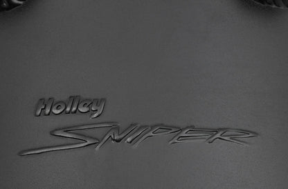 SNIPER FAB IM BBC 2X4500 SORT MED LOGO - Sniper Plademetalfremstillet Indsugningsmanifold Big Block Chevy