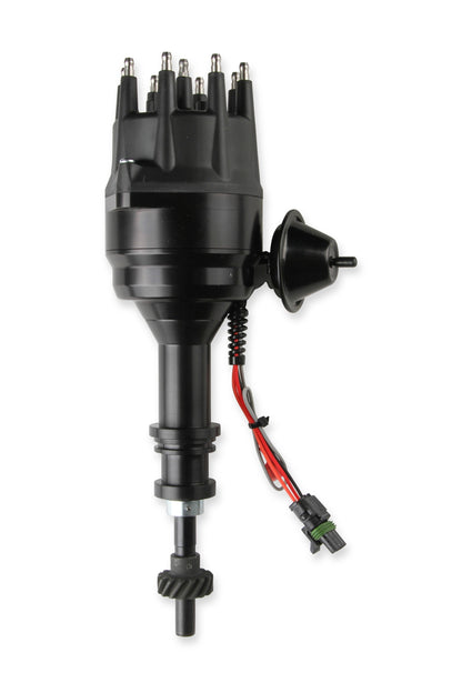 MSD Black Distributor, Ford, 351C-460, Ready-to-Run, Steel Gear - Photo - out of package Side