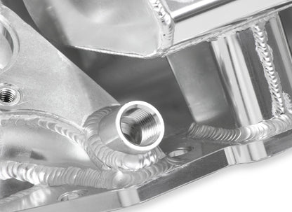 SNIPER FAB IM BBC 2X4150 SILVER W/LOGO - Sniper Sheet Metal Fabricated Intake Manifold Big Block Chevy