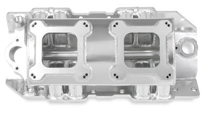 SNIPER FAB IM BBC 2X4150 SILVER W/LOGO - Sniper Sheet Metal Fabricated Intake Manifold Big Block Chevy