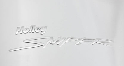 SNIPER FAB IM BBC 2X4500 SØLV MED LOGO - Sniper Plademetalfremstillet Indsugningsmanifold Big Block Chevy