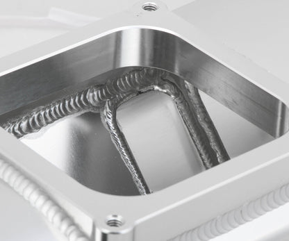 SNIPER FAB IM BBC1X4500 SILVER W/LOGO - Sniper Sheet Metal Fabricated Intake Manifold Big Block Chevy