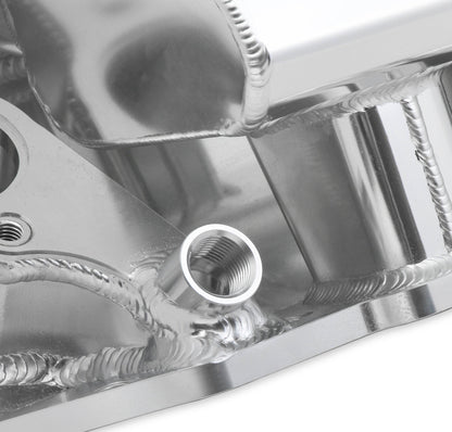 SNIPER FAB IM BBC1X4500 SILVER W/LOGO - Sniper Sheet Metal Fabricated Intake Manifold Big Block Chevy