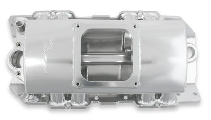SNIPER FAB IM BBC1X4500 SILVER W/LOGO - Sniper Sheet Metal Fabricated Intake Manifold Big Block Chevy