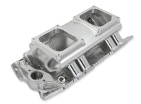 SNIPER FAB IM BBC 2X4500 SILVER W/LOGO - Sniper Sheet Metal Fabricated Intake Manifold Big Block Chevy
