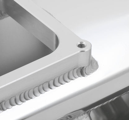 SNIPER FAB IM BBC 2X4500 SØLV MED LOGO - Sniper Plademetalfremstillet Indsugningsmanifold Big Block Chevy