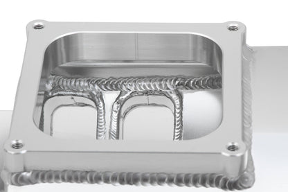 SNIPER FAB IM BBC 2X4500 SØLV MED LOGO - Sniper Plademetalfremstillet Indsugningsmanifold Big Block Chevy