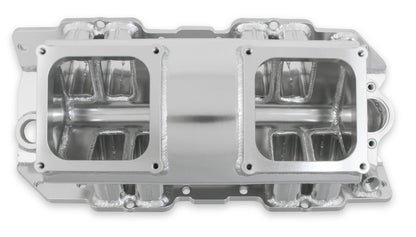 SNIPER FAB IM BBC 2X4500 SØLV MED LOGO - Sniper Plademetalfremstillet Indsugningsmanifold Big Block Chevy