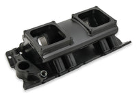 SNIPER FAB IM BBC 2X4500 BLACK W/LOGO - Sniper Sheet Metal Fabricated Intake Manifold Big Block Chevy