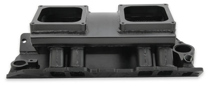 SNIPER FAB IM BBC 2X4500 SORT MED LOGO - Sniper Plademetalfremstillet Indsugningsmanifold Big Block Chevy