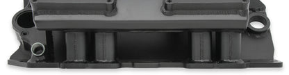 SNIPER FAB IM BBC 2X4500 SORT MED LOGO - Sniper Plademetalfremstillet Indsugningsmanifold Big Block Chevy