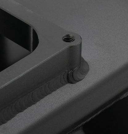 SNIPER FAB IM BBC 2X4500 SORT MED LOGO - Sniper Plademetalfremstillet Indsugningsmanifold Big Block Chevy