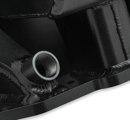 SNIPER FAB IM BBC 2X4500 SORT MED LOGO - Sniper Plademetalfremstillet Indsugningsmanifold Big Block Chevy