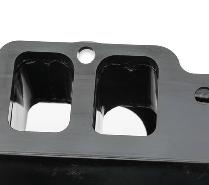SNIPER FAB IM BBC 2X4500 SORT MED LOGO - Sniper Plademetalfremstillet Indsugningsmanifold Big Block Chevy