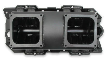 SNIPER FAB IM BBC 2X4500 SORT MED LOGO - Sniper Plademetalfremstillet Indsugningsmanifold Big Block Chevy