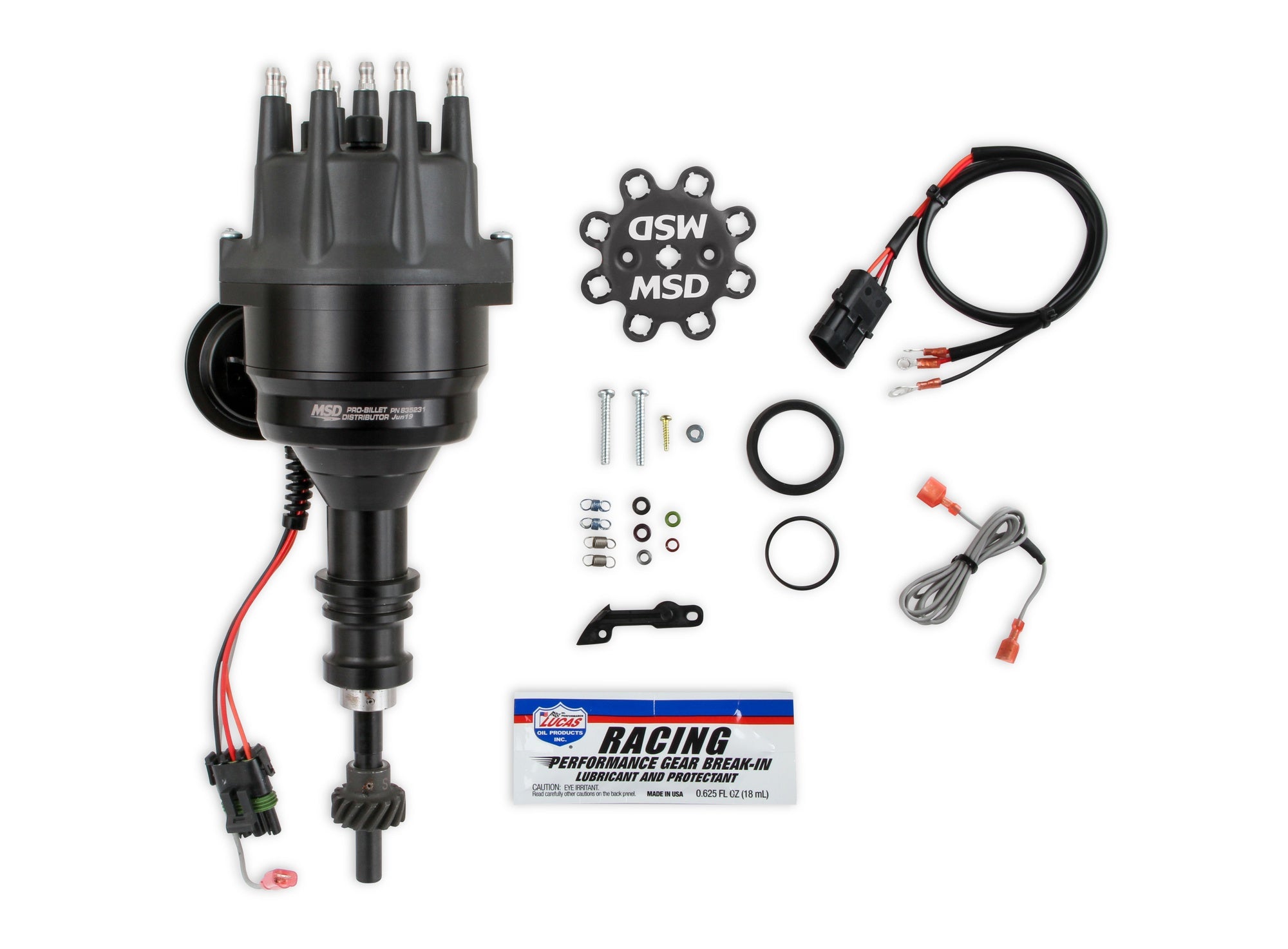 MSD Black Distributor, Ford 289/302, Ready-to-Run, Steel Gear - Photo - Primary Front