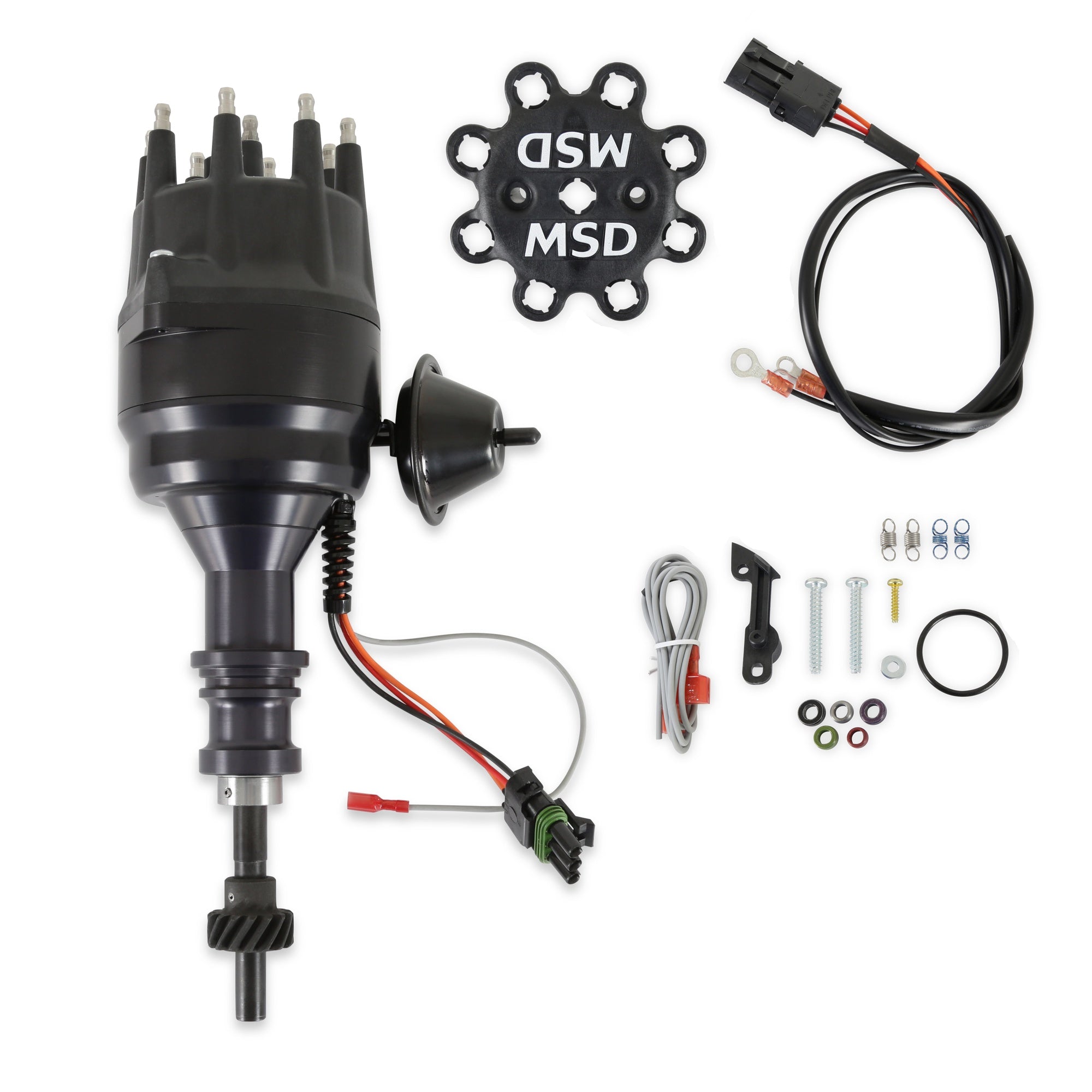 MSD Black Ford 289/302 Ready-To-Run Distributor - Photo - Primary Front