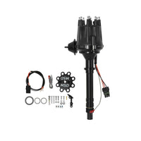 MSD Black Distributor, Chevy V8 w/module - Black Chevy V8 w/Internal Module Distributor