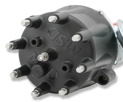 Distributor, Chevy V8 w/Module Blk Cap - Chevy V8 w/Internal Module Distributor and Black Cap